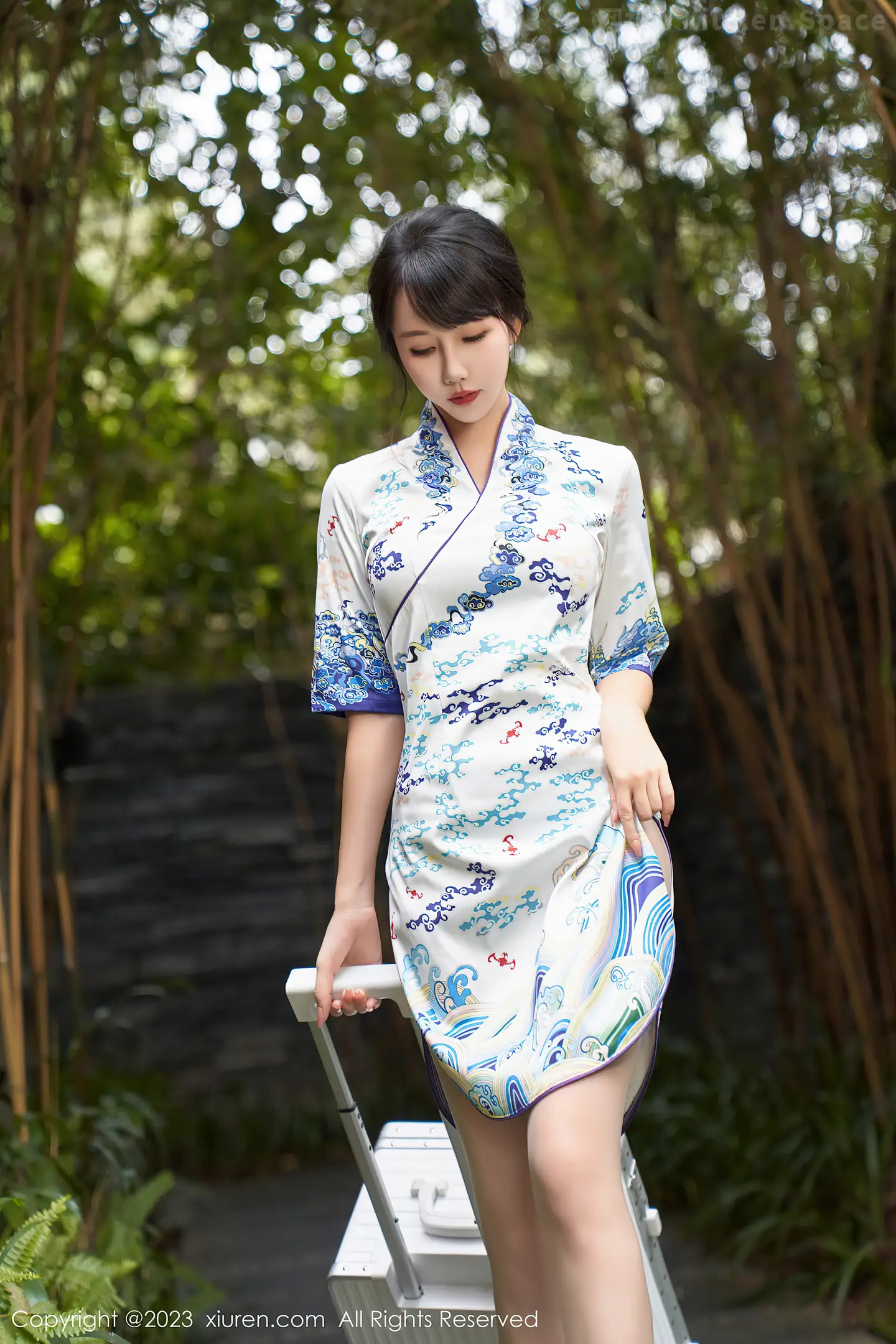 图片[3]-[XiuRen秀人网]VOL.7804 模特波巧酱空乘女友主题脱性感旗袍露白色情趣内衣惹火诱惑写真71P-秀人网官方网站